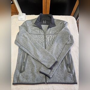 ARC'TERYX POLARTEC VTG MENS XL CLOUD HEATHER KNIT SHELL FLEECE JACKET